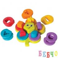 Активна играчка-пъзел Цвете PlayGro