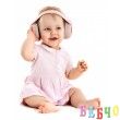 Детски протектори (слушалки) за шум Reer Silent Guard - светло розови