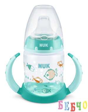 NUK First Choice РР Шише Temperature Control 150мл сci силиконов накрайник за сок + mix