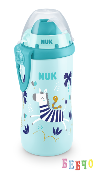 NUK Flexi Cup със сламка, 12+м, Chameleon