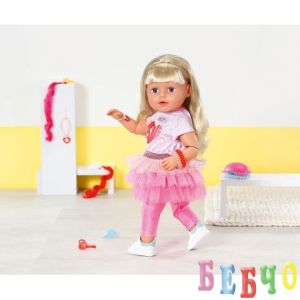 BABY Born - Кукла с дълга коса и аксесоари Sister Style&Play, 43 см