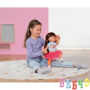 BABY Born - Кукла с кестенява коса и аксесоари Sister Style&Play, 43 см