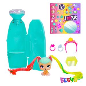 VIP PETS GLAM GEMS Mini Fans Мини кученце изненада в бутилка