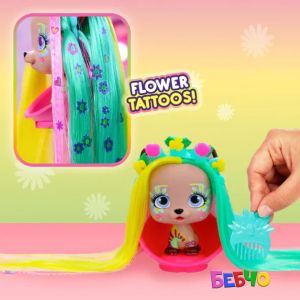 VIP PETS Модно кученце за прически 9 изненади Spring Vibes S4