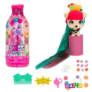 VIP PETS Модно кученце за прически 9 изненади Spring Vibes S4