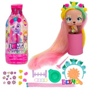 VIP PETS Модно кученце за прически 9 изненади Spring Vibes S4