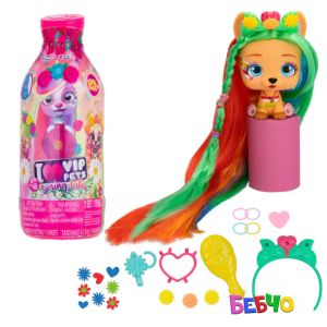 VIP PETS Модно кученце за прически 9 изненади Spring Vibes S4