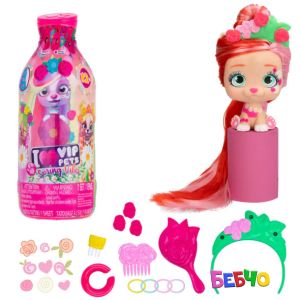 VIP PETS Модно кученце за прически 9 изненади Spring Vibes S4