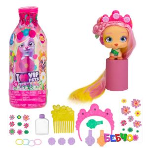 VIP PETS Модно кученце за прически 9 изненади Spring Vibes S4