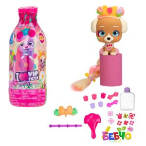 VIP PETS Модно кученце за прически 9 изненади Spring Vibes S4