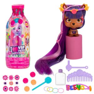 VIP PETS Модно кученце за прически 9 изненади Spring Vibes S4