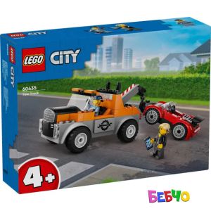 LEGO® City Влекач и ремонт на спортна кола 60435