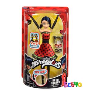 MIRACULOUS Калинката и Котарака кукла Калинка с геройско преобразяване