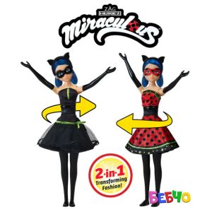 MIRACULOUS Калинката и Котарака кукла Калинка с геройско преобразяване