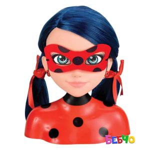 MIRACULOUS Калинката и Котарака Глава за фризиране Калинката