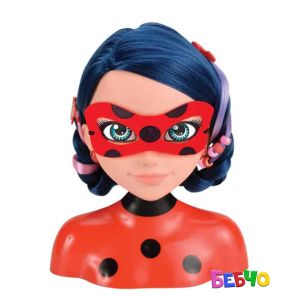 MIRACULOUS Калинката и Котарака Глава за фризиране Калинката