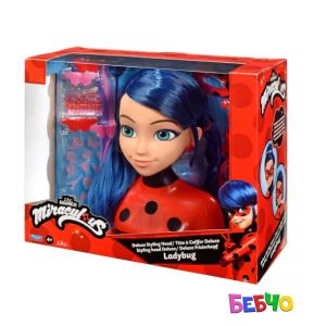 MIRACULOUS Калинката и Котарака Глава за фризиране Калинката