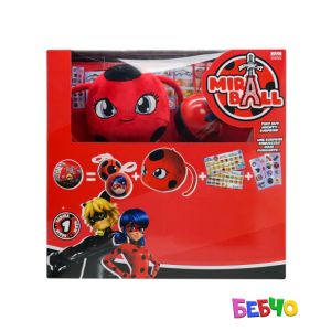 MIRACULOUS Калинката и Котарака Топка с плюшена играчка изненада Miraball