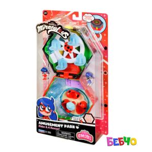 MIRACULOUS Калинката и Котарака Chibi box с 2 героя Панаир/Пекарна