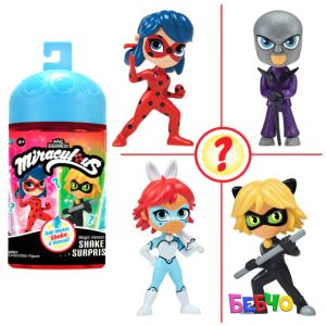 MIRACULOUS Калинката и Котарака Chibi фигура с магическо разкриване