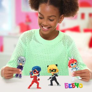 MIRACULOUS Калинката и Котарака Chibi фигура с магическо разкриване