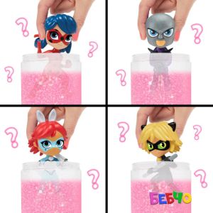 MIRACULOUS Калинката и Котарака Chibi фигура с магическо разкриване