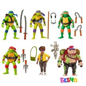 TMNT Костенурки нинджа Пълен хаос 6 фигури на пътешествие
