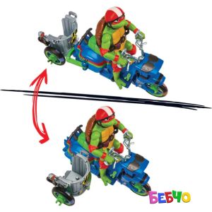 TMNT Костенурки нинджа Пълен хаос Бойна машина с фигура