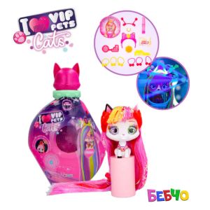 VIP PETS Модно коте за прически с 10 изненади