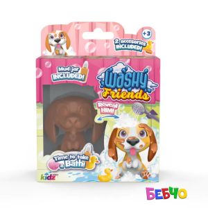 Washy Friends Кално кученце за къпане