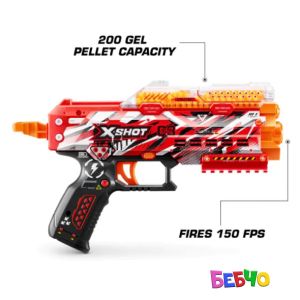 Zuru X Shot HYPER GEL 2 бластера с 6000 гел топчета 2 x Stinger