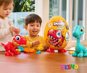 Zuru Dino Smashers - Голямо яйце фигурка на динозавър, асортимент
