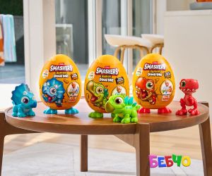 Zuru Dino Smashers - Малко яйце фигурка на динозавър, асортимент