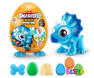Zuru Dino Smashers - Малко яйце фигурка на динозавър, асортимент