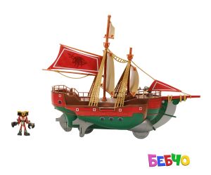 Jakks Pacific Sonic - Игрален комплект Пиратски кораб, Соник