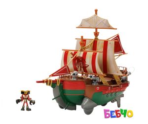 Jakks Pacific Sonic - Игрален комплект Пиратски кораб, Соник