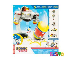 Jakks Pacific Sonic - Игрален комплект Egg Mobile, Соник 