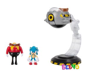 Jakks Pacific Sonic - Игрален комплект Egg Mobile, Соник 