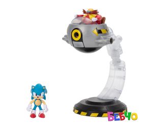 Jakks Pacific Sonic - Игрален комплект Egg Mobile, Соник 