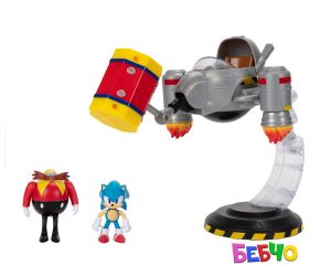 Jakks Pacific Sonic - Игрален комплект Egg Mobile, Соник 