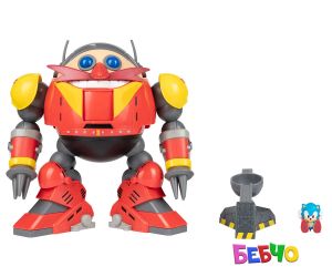 Jakks Pacific Sonic - Гигантски боен комплект робот Егман, Соник