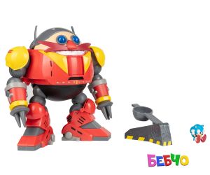Jakks Pacific Sonic - Гигантски боен комплект робот Егман, Соник