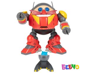 Jakks Pacific Sonic - Гигантски боен комплект робот Егман, Соник