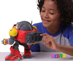 Jakks Pacific Sonic - Гигантски боен комплект робот Егман, Соник
