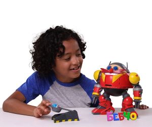 Jakks Pacific Sonic - Гигантски боен комплект робот Егман, Соник