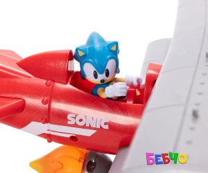 Jakks Pacific Sonic - Игрален комплект Соник с Торнадо самолет, Соник