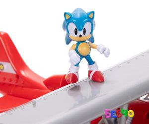 Jakks Pacific Sonic - Игрален комплект Соник с Торнадо самолет, Соник
