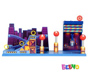 Jakks Pacific Sonic -  - Игрален комплект Зона Студиополис, Соник