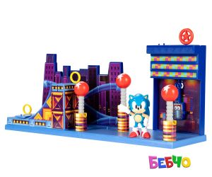 Jakks Pacific Sonic -  - Игрален комплект Зона Студиополис, Соник