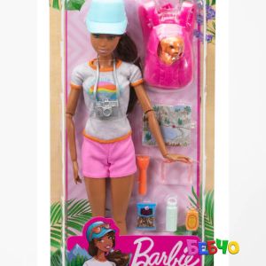 Barbie® Wellness Кукла с кученце - На почивка 